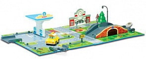 Набор игровой - Город. Почта с мостом, Poli Robocar (Silverlit, 83248)