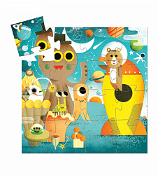 Пазл - Ракета, 16 деталей (Djeco, 07265k) - миниатюра