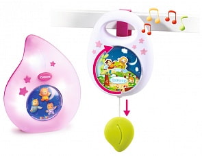 Набор для сна Cotoons - Музыкальная подвеска и ночничок, розовый  (Smoby, 110104-1)