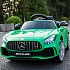 Электромобиль - Mercedes-Benz GTR, зеленый, свет и звук  - миниатюра №8