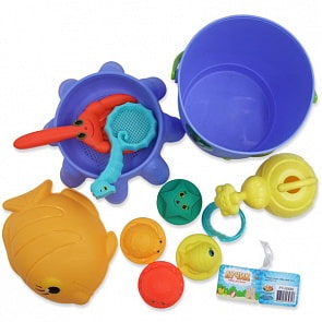 Набор для песка – Лучик, 11 предметов (ABtoys, PT-00686) 