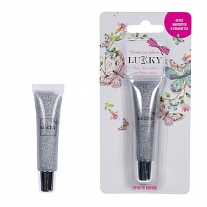Lukky гель для волос и тела с серебряными блестками, 13 мл (1toy, Т16136)