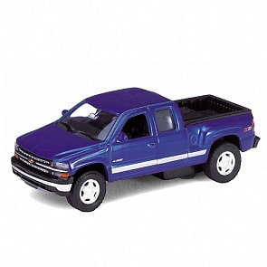 Машинка Chevrolet Silverado 1999, масштаб 1:34-39 (Welly, 49759)