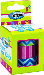 Скотч декоративный 1,5х300 см, 3 штуки, ассорти дизайн (Centrum, 86937)