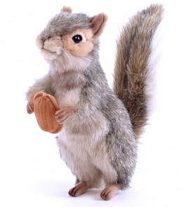 Мягкая игрушка - Белка серая, стоячая, 20 см (Hansa, 4841)
