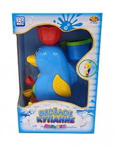 Дельфин-мельница для ванной, в наборе с формочкой (2 предмета)  – Веселое купание (Abtoys, PT-00536)