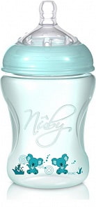 Бутылочка с антиколиковой системой 240 мл (Nuby, NT68028)