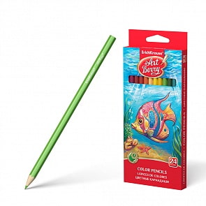 Карандаши цветные, 24 цвета (Erich Krause, 32880EK)