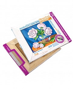 Набор для творчества - Живопись маслом - Пионы из серии - Простое искусство (Фантазёр, 737015ФН)