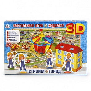 Настольная 3d игра-ходилка Строим город (Умка, 4690590140550sim)