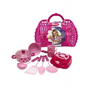 Игровой набор посудки из серии Маленькая хозяюшка, 11 предметов (1toy, Т11644)