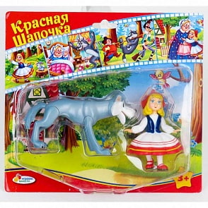 Набор из 2 фигурок: Красная Шапочка и Волк (Играем вместе, F-08-Rsim)