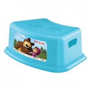 Подставка детская - Маша и Медведь, цвет голубой (Бытпласт, 431380002sim)