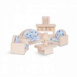 Мебель для кукол Гостиная Классик (Plan Toys, 9015) - миниатюра