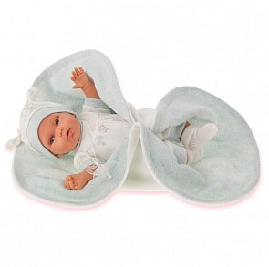 Интерактивная кукла Марти в голубом, 29 см (Antonio Juans Munecas, 1781B)