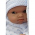 Кукла-младенец Роберто на голубом одеяле, 21 см.  - миниатюра №3