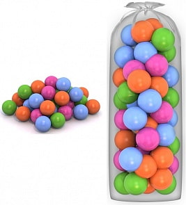Шары для сухого бассейна d 8 см, 40 штук в сетке (Нордпласт, Н-416)