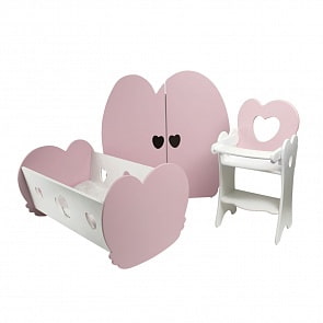 Набор кукольной мебели - Мини, 3 предмета (Paremo, PFD120-21M)