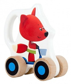 Каталка из серии Ми-Ми-Мишки – Лисичка (Деревяшки, BBW012)