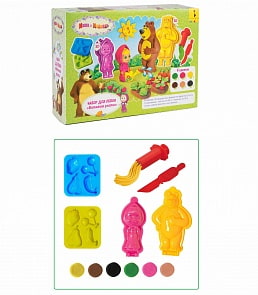 Набор для лепки Маша и Медведь - Витамин роста (Росмэн, 33522ros)