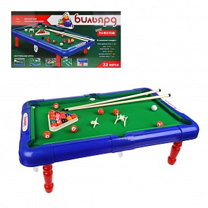 Настольный Бильярд, размер 71 х 41 х 17 см (Наша игрушка, 2262)