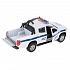 Полицейская машина Mitsubishi L200 Pickup 13 см свет-звук двери открываются металлическая   - миниатюра №3