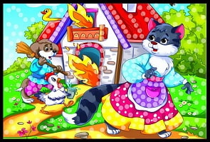 Мозаика из пайеток формат А4 - Кошкин Дом (Рыжий кот, М-8645)