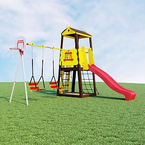 Дачный комплекс – Избушка с цепными качелями Romana R 103.29.04 (Romana, СГ000004327)