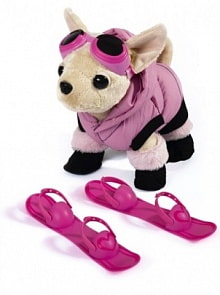 Чихуахуа в пуховике, с лыжами (Simba, 5894127)