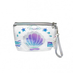 Косметичка Lukky прозрачная с водой с пайетками - Ракушка (1toy, Т17841)