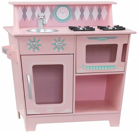 Игрушечная кухня – Классик, цвет розовый 