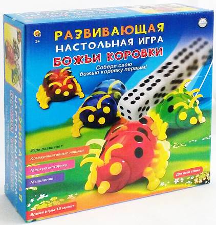 Игра настольная развивающая - Божьи Коровки 