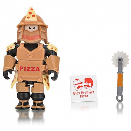 Игровой набор Roblox - Фигурка героя Loyal Pizza Warrior Core с аксессуарами 