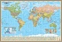 Двусторонняя карта: мир 45 млн и РФ 11 млн, в комплекте с отвесами  - миниатюра №2