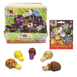 Игрушка-вывернушка 2 в 1 в непрозрачной упаковке (сюрприз) (1Toy, Т10871) - миниатюра