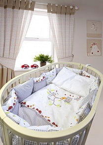 Комплект Francis, 7 предметов, бязь, овал стандарт (Labeillebaby, 7111)