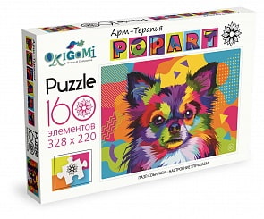 Пазл 160 Арт-терапия. Поп-арт. Чихуахуа (Origami, 05555)