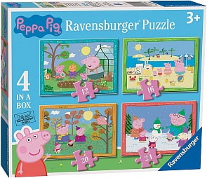 Пазл Свинка Пеппа 12/16/20/24 элементов (Ravensburger, R06958)