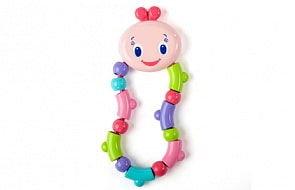 Развивающая игрушка прорезыватель «Гусеничка» (розовая) (Bright Starts, 9124st)