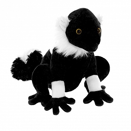 Мягкая игрушка - Черный лемур, 20 см 