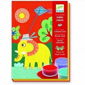 Набор цветного песка - На природе (Djeco, 08660k)