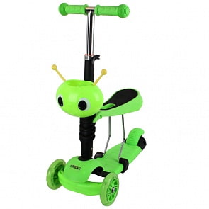 Самокат трехколесный 3 в 1 свет управление наклоном (Next, WX-3-IN-1)