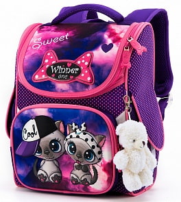 Ранец Winner One 2039 с брелоком мишка (Winner, 2039)