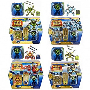 Игрушка из серии Ready2Robot - Две капсулы и оружие, 4 вида (MGA Entertainment, 553878)