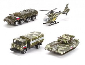 Военная техника металлическая, несколько видов (Технопарк, SB-17-23-CDU) (ассортимент)