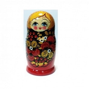 Матрешка 7 в 1, 22 см - Ягодки, Эскиз 04. Клубника (Техпроект, М07220204)