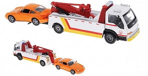 Эвакуатор с легковым автомобилем, масштаб 1:50 (Abtoys, C-00152)