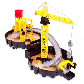 Парковка АвтоСити, строительная площадка 2-х уровневая, в чемоданчике-автошине (ABtoys, PT-00548(WA-D0128)