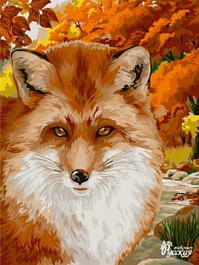 Рисование по номерам на холсте - В цвет осени, размер 40 х 50 (Фабрика Творчества, S053)