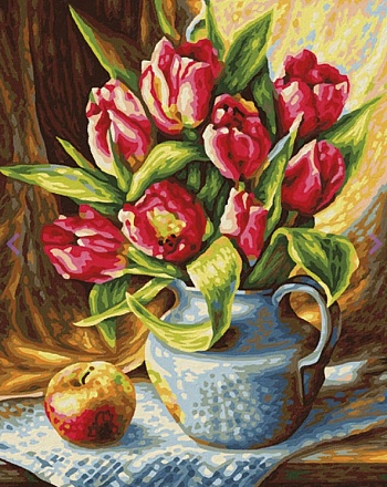 Картина по номерам - Букет тюльпанов 